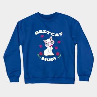 Best Cat Mum Crewneck Sweatshirt